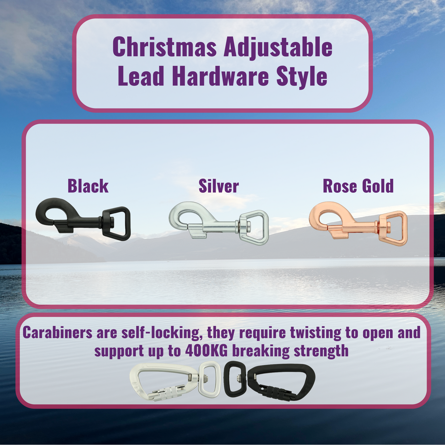 Christmas Adjustable Dog Lead