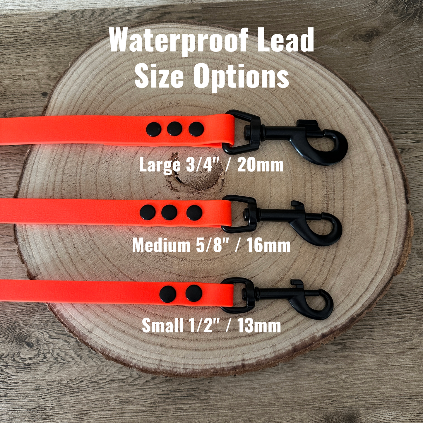 Khaki & Black Waterproof Dog Lead