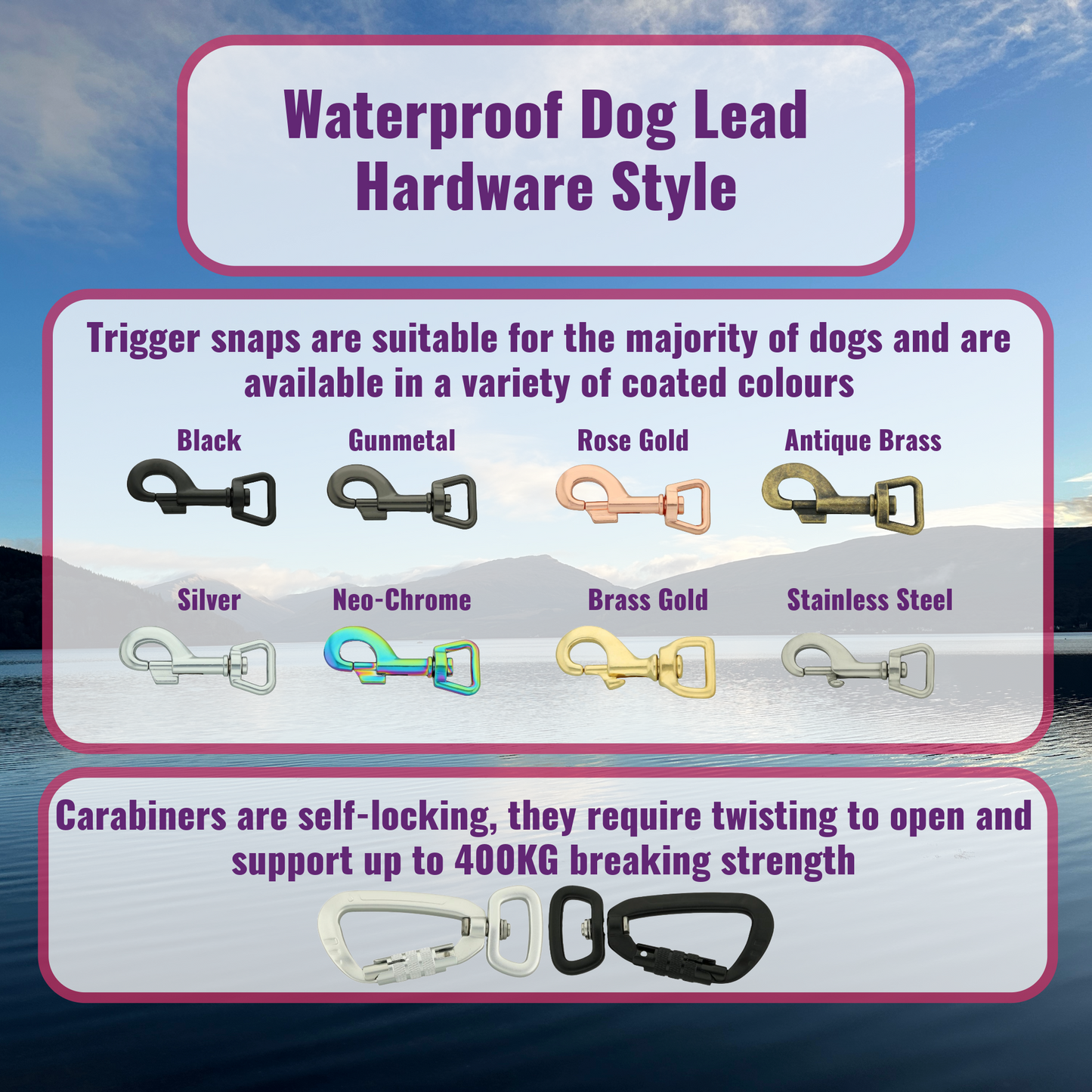 Waterproof Dog Lead - Small/Medium/Large